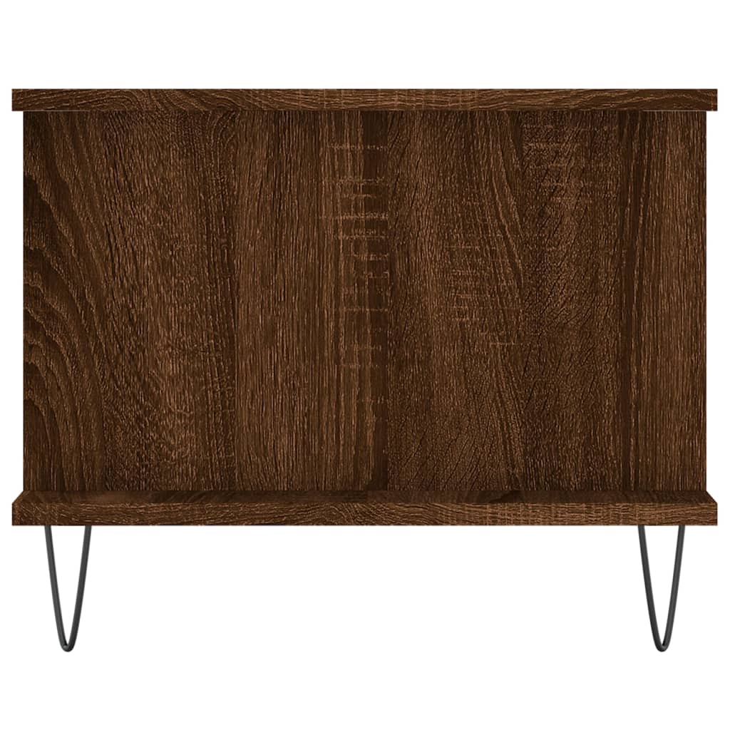 vidaXL Table basse chêne marron 90x50x40 cm bois d'ingénierie