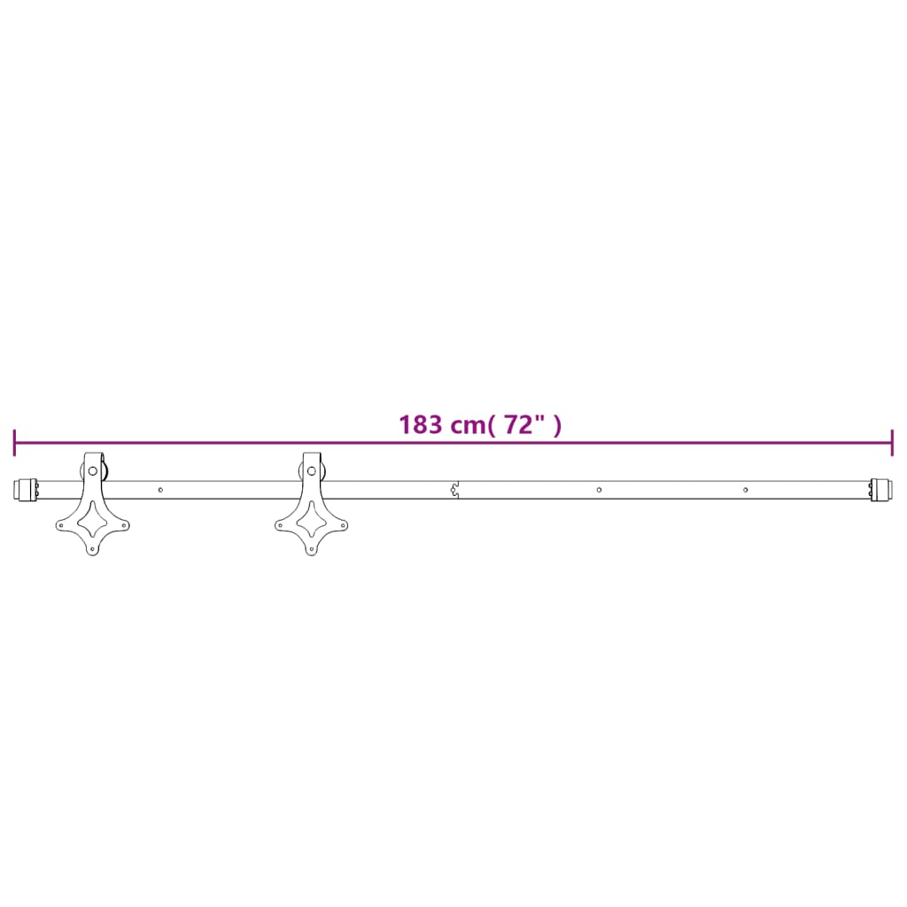 vidaXL Porte coulissante et kit de quincaillerie 70x210 cm pin massif