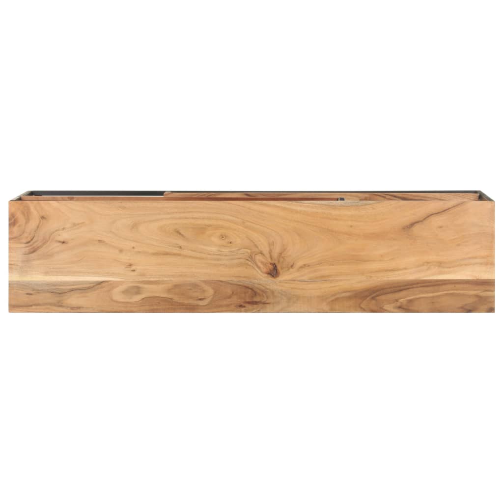 vidaXL Meuble TV 130x30x45 cm Bois d'acacia massif