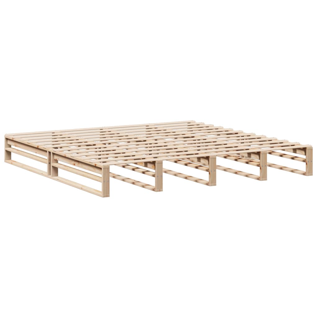 vidaXL Cadre de lit sans matelas 200x200 cm bois massif de pin