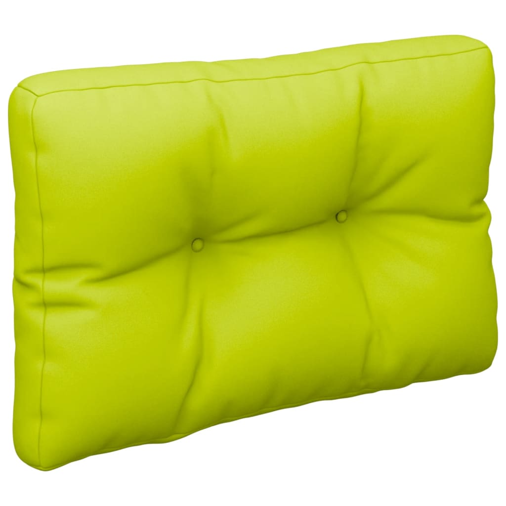 vidaXL Coussin de palette vert vif 50x40x12 cm tissu