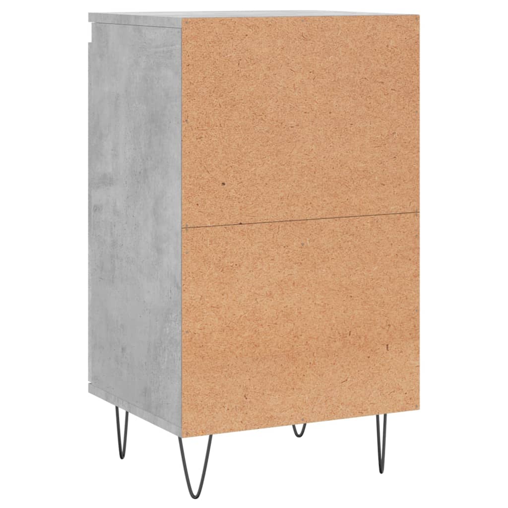 vidaXL Buffets 2 pcs gris béton 40x35x70 cm bois d'ingénierie