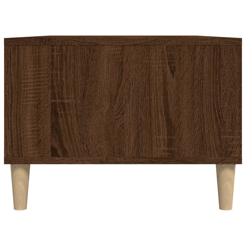 vidaXL Table basse Chêne marron 90x50x36,5 cm Bois d'ingénierie