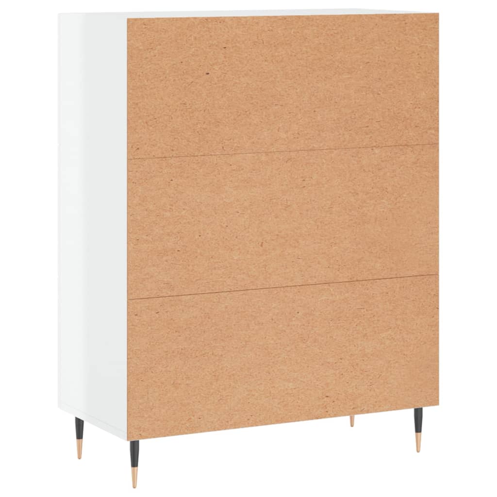 vidaXL Buffet Blanc brillant 69,5x34x90 cm Bois d'ingénierie