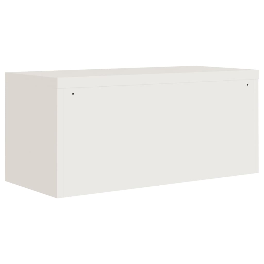 vidaXL Classeur blanc 90x40x145 cm acier