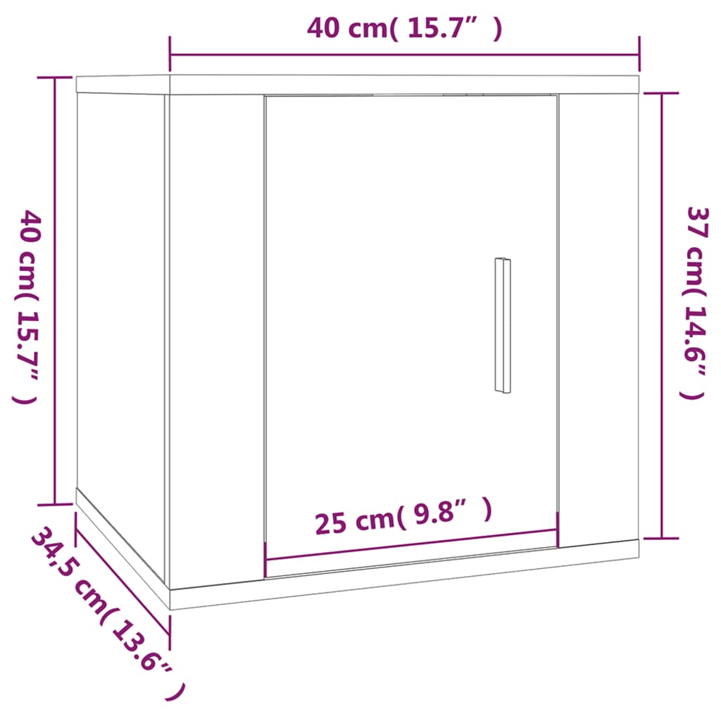 vidaXL Ensemble de meubles TV 3 pcs Sonoma gris Bois d'ingénierie