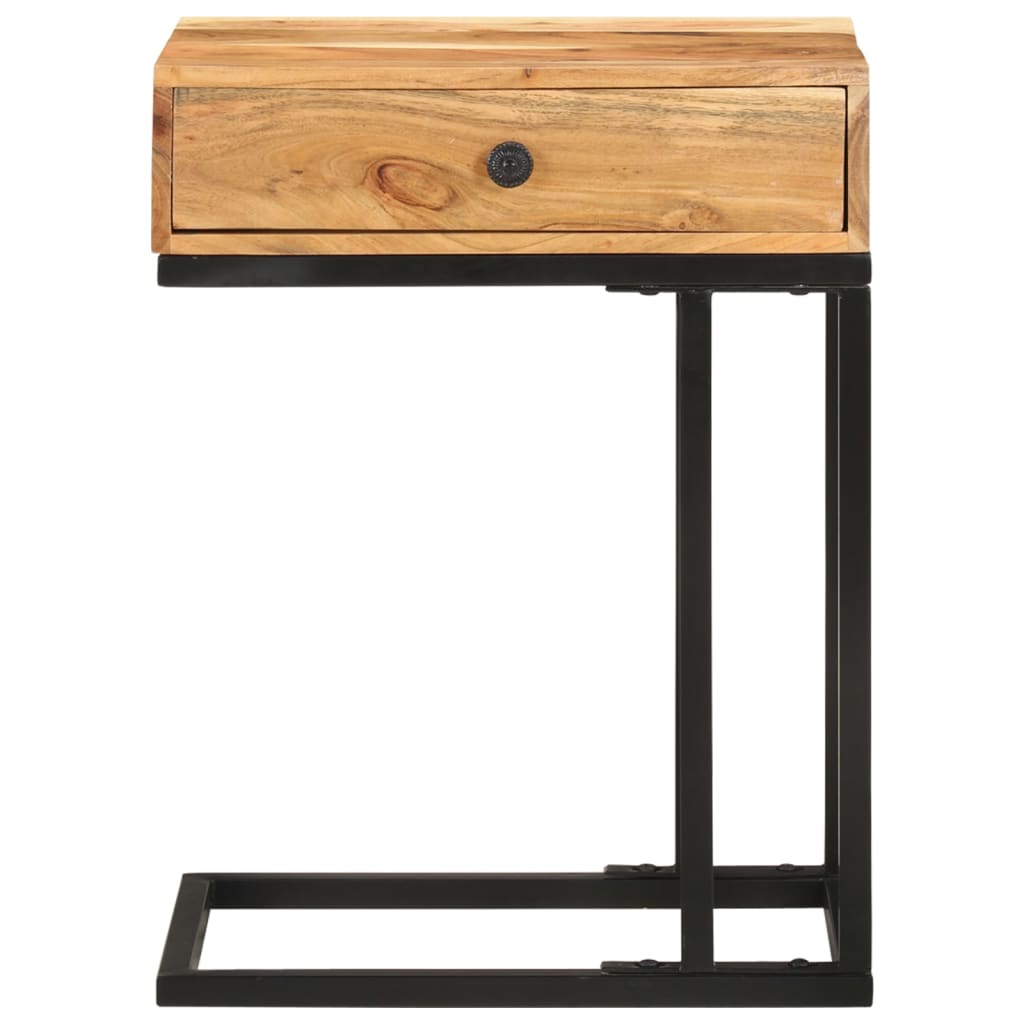 vidaXL Table d'appoint en forme d'U 45x30x61 cm Bois d'acacia massif