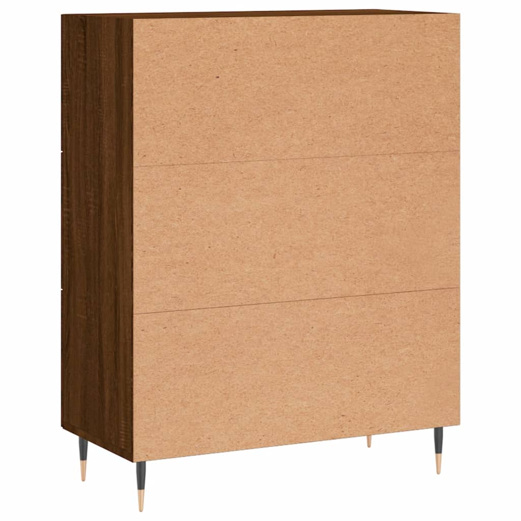 vidaXL Buffet chêne marron 69,5x34x90 cm bois d'ingénierie