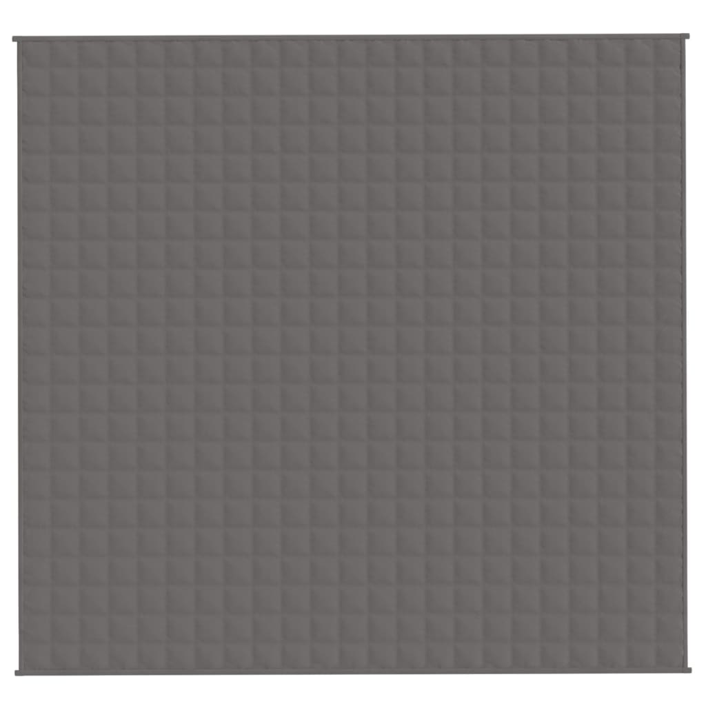 vidaXL Couverture lestée Gris 220x240 cm 11 kg Tissu