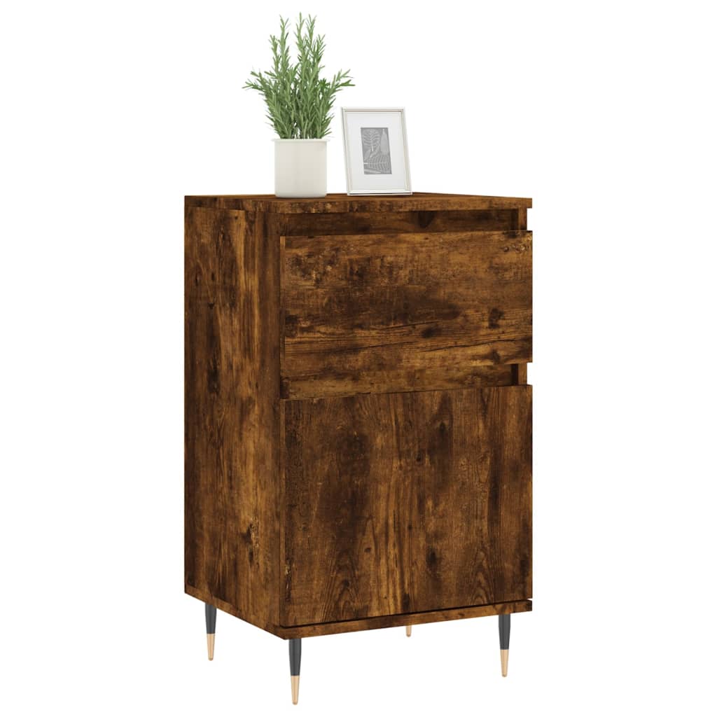 vidaXL Buffet chêne fumé 40x35x70 cm bois d'ingénierie