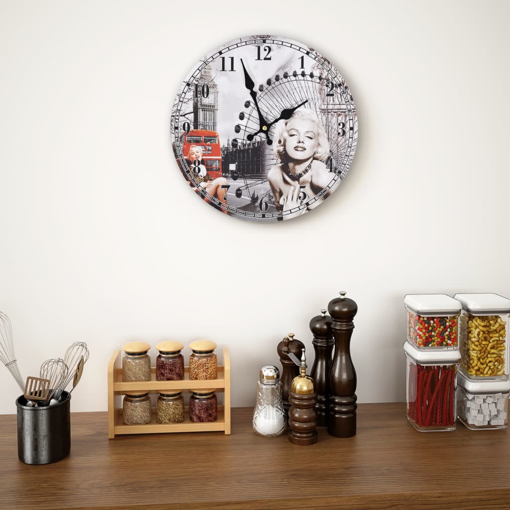 vidaXL Horloge murale vintage 30 cm