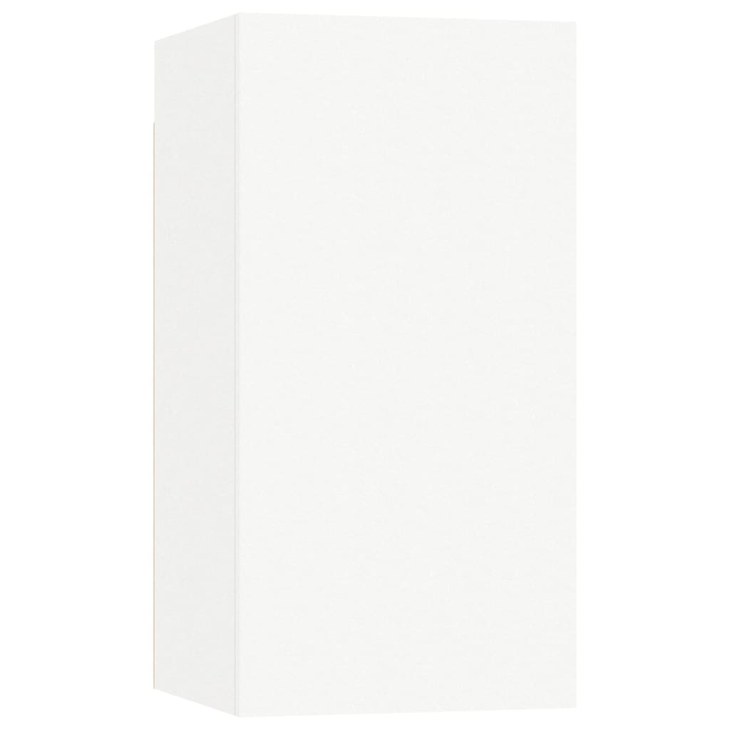 vidaXL Ensemble de meubles TV 4 pcs Blanc Bois d'ingénierie