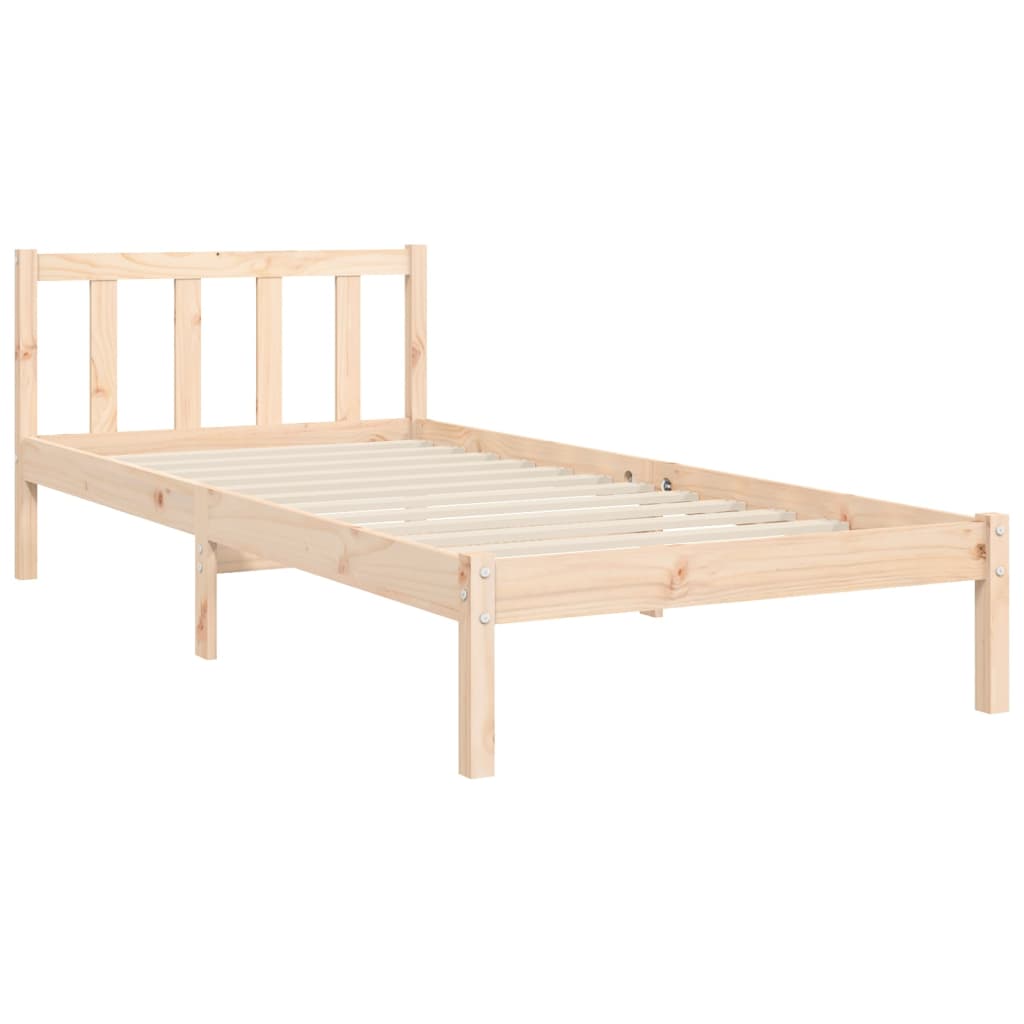 vidaXL Cadre de lit sans matelas 90x200 cm bois de pin massif