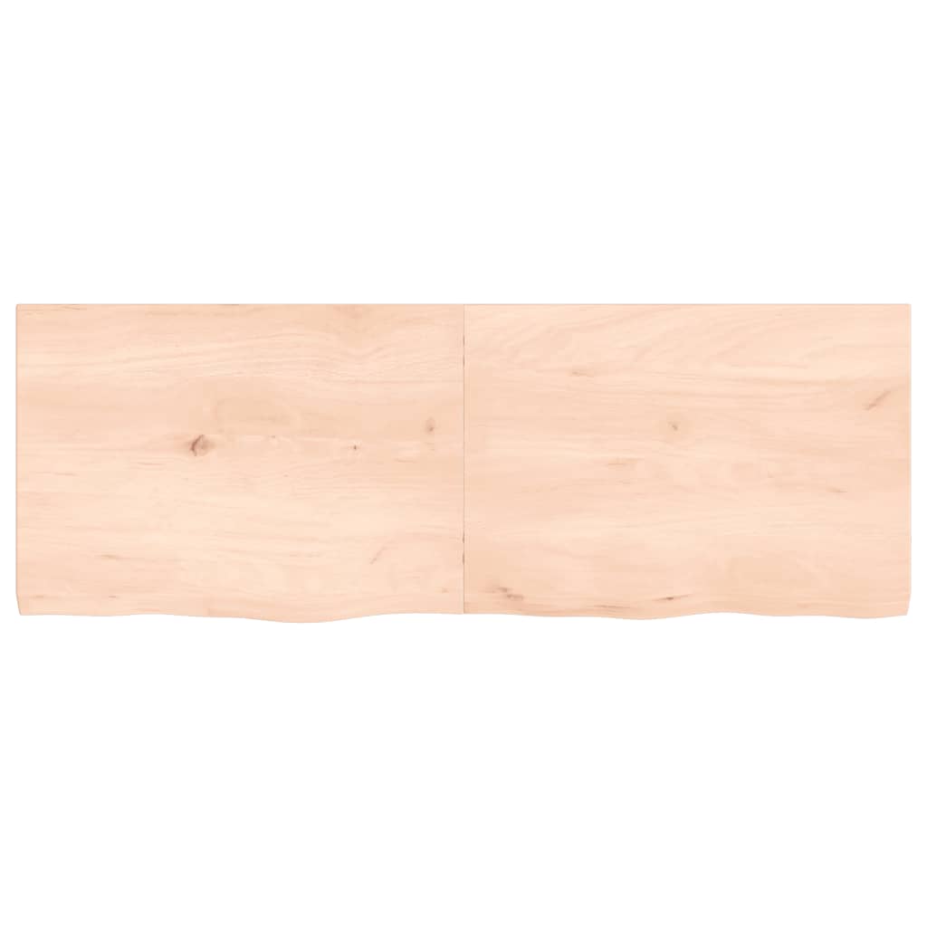 vidaXL Dessus de table 140x50x(2-4) cm bois de chêne massif non traité