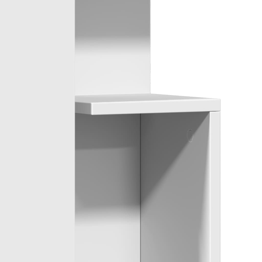 vidaXL Table d'appoint blanc 35x35x60 cm bois d’ingénierie