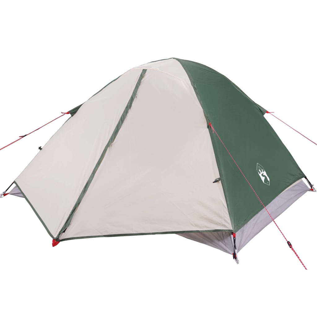 vidaXL Tente de camping à dôme 3 personne vert imperméable