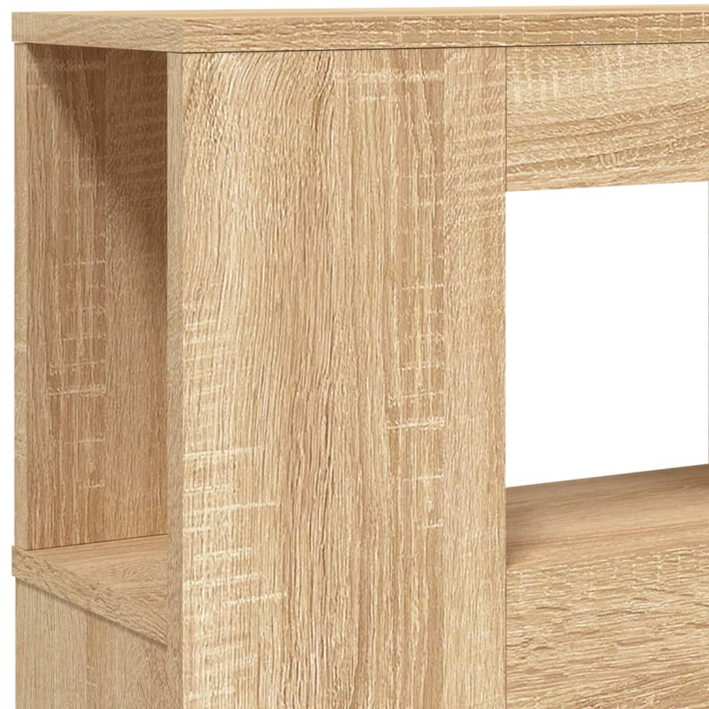 vidaXL Tête de lit à LED chêne sonoma 120x18,5x103,5cm bois ingénierie