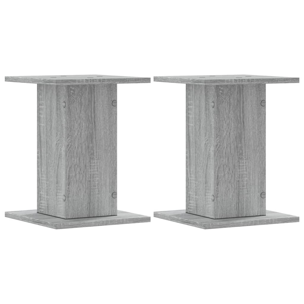 vidaXL Supports pour plantes 2 pcs sonoma gris bois d'ingénierie