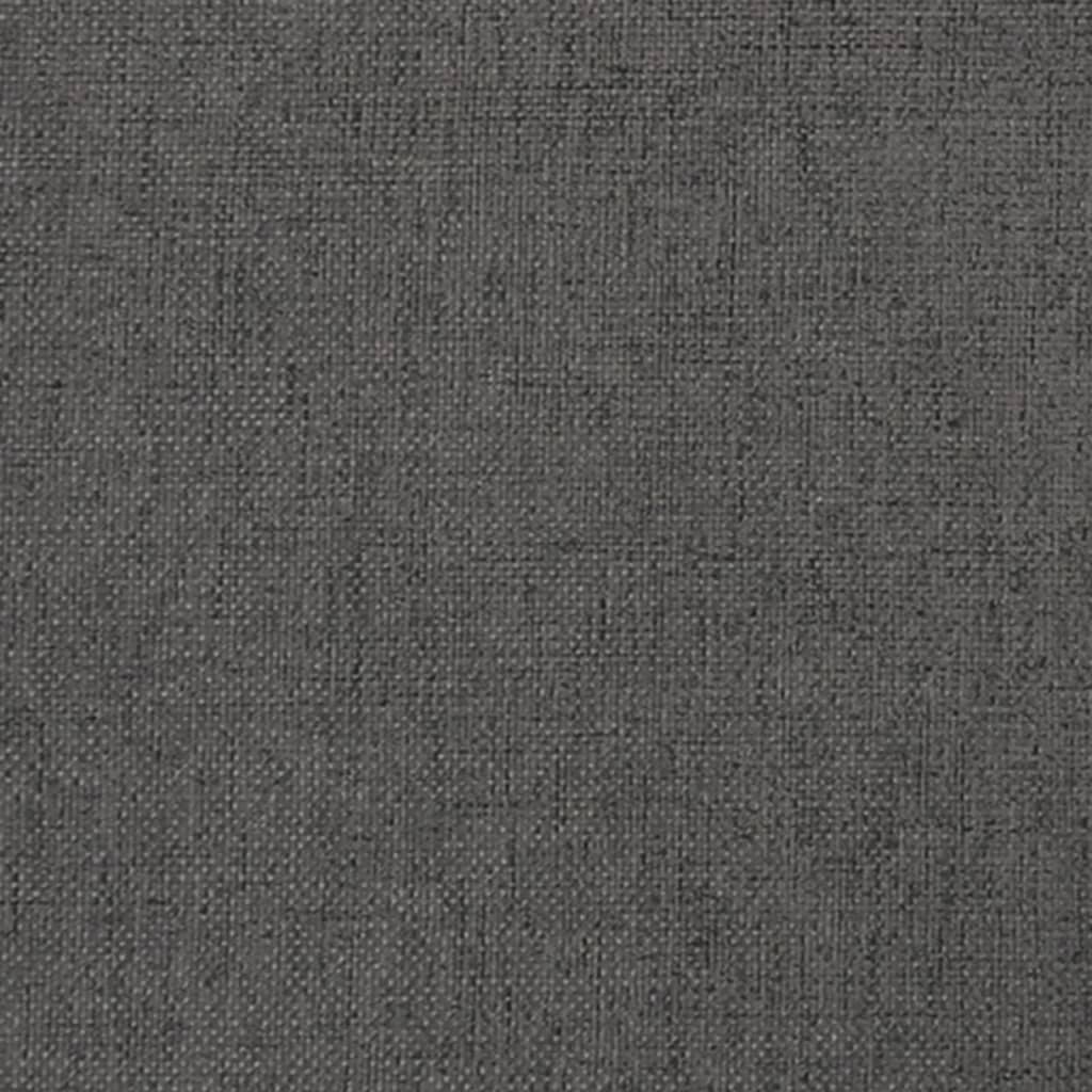 vidaXL Repose-pied Gris foncé 45x29,5x35 cm Tissu et similicuir