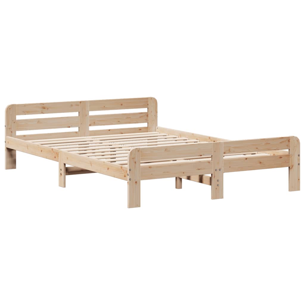 vidaXL Cadre de lit sans matelas 140x190 cm bois de pin massif