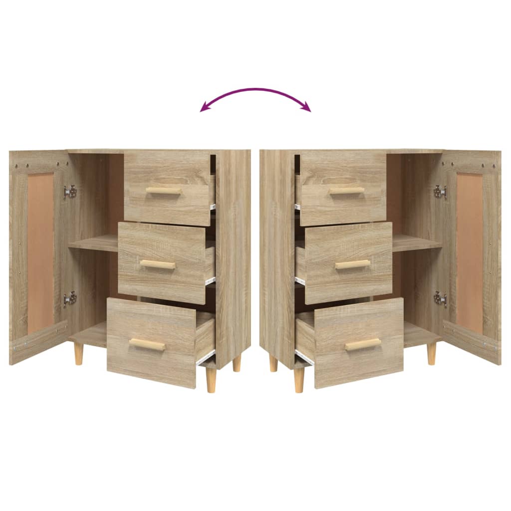 vidaXL Buffet Chêne sonoma 69,5x34x90 cm Bois d'ingénierie