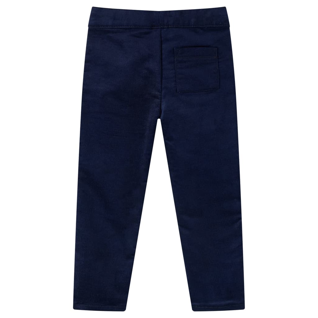 Pantalons pour enfants bleu marine foncé 116