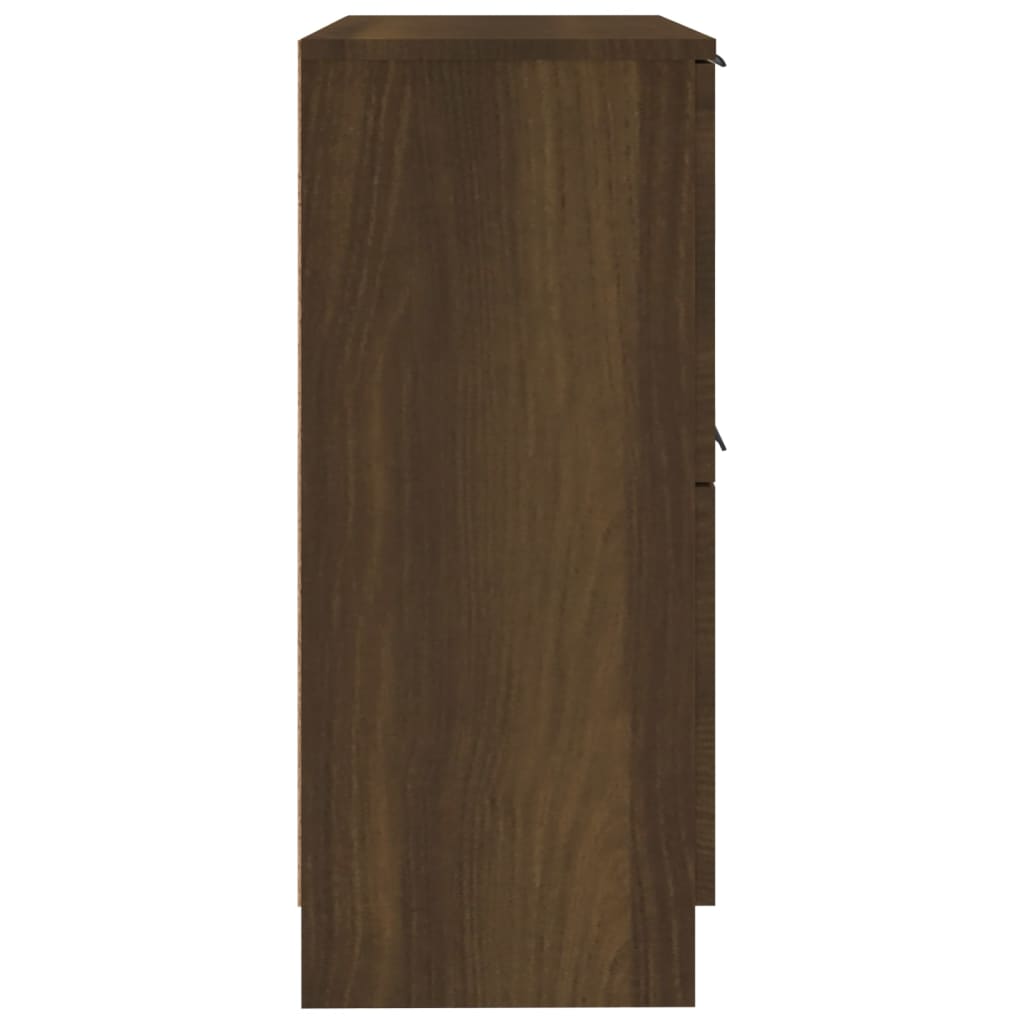 vidaXL Buffet Chêne marron 30x30x70 cm Bois d'ingénierie