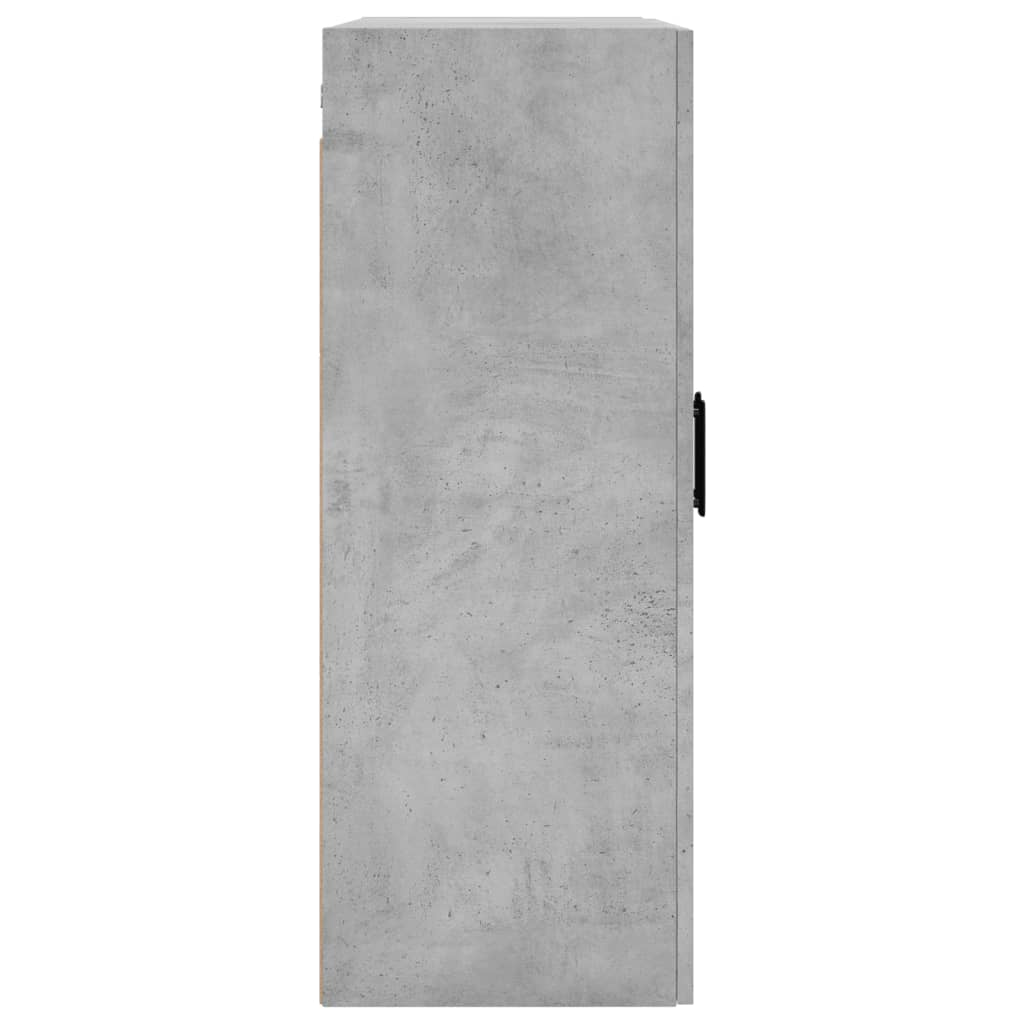 vidaXL Armoire murale gris béton 69,5x34x90 cm