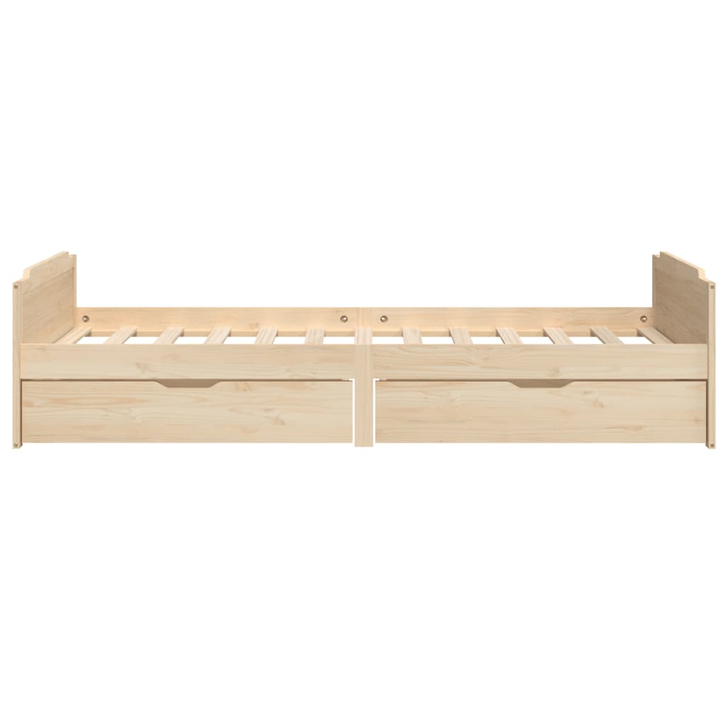 vidaXL Cadre de lit sans matelas bois de pin massif 90x200 cm