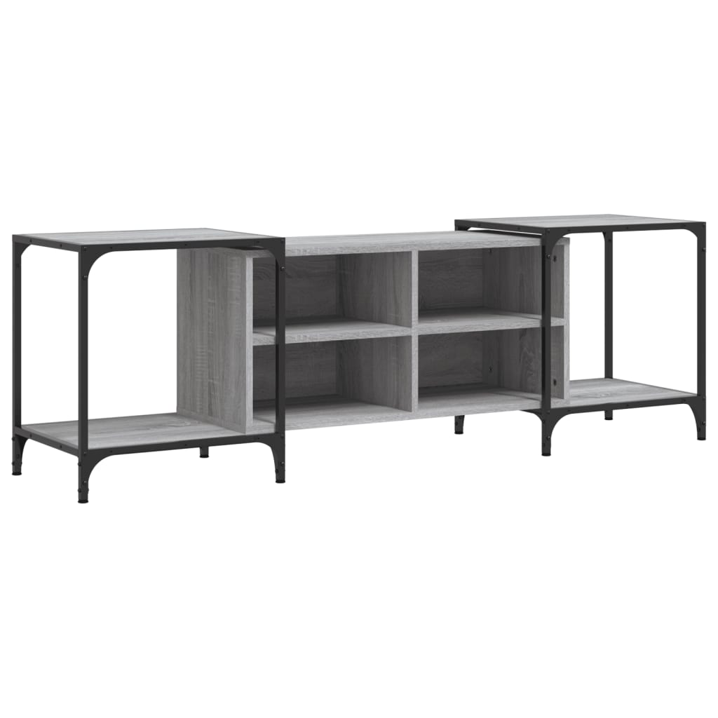 vidaXL Meuble TV sonoma gris 153x37x50 cm bois d'ingénierie