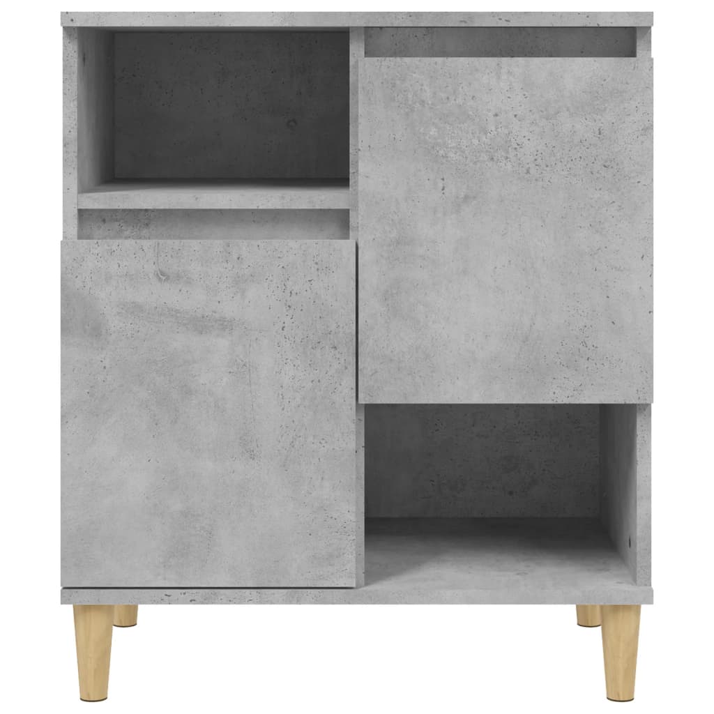 vidaXL Buffets 2 pcs gris béton 60x35x70 cm bois d'ingénierie