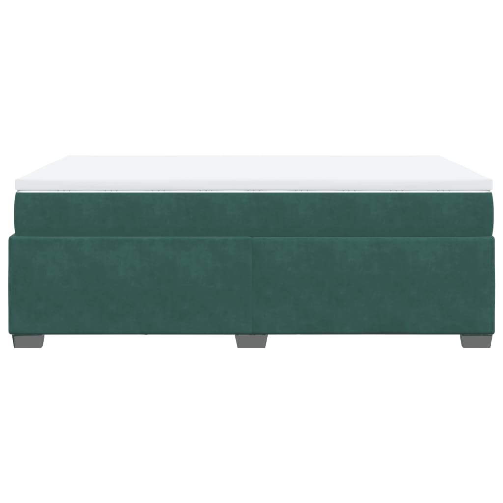 vidaXL Sommier à lattes de lit avec matelas vert foncé 120x190 cm