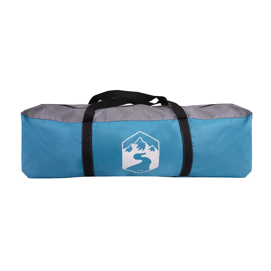 vidaXL Tente de camping tunnel 5 personnes bleu imperméable