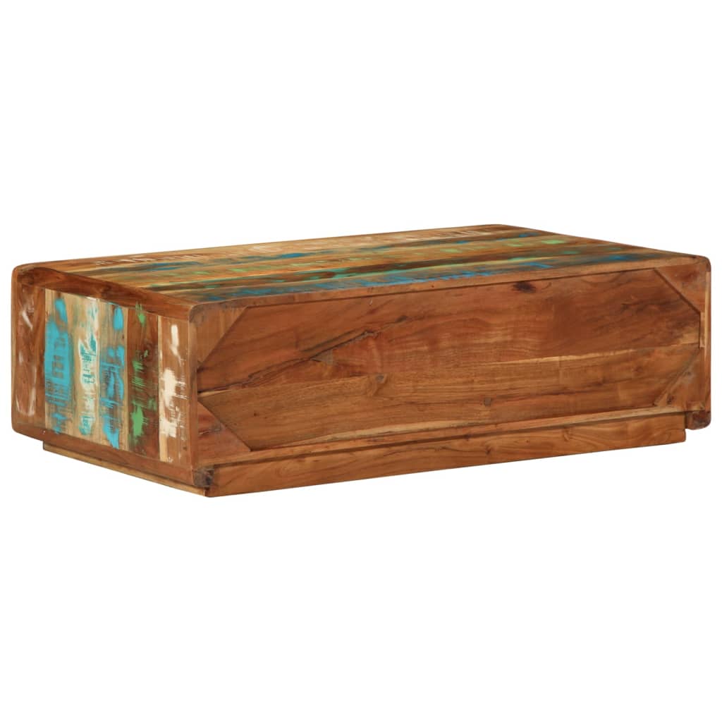 vidaXL Table basse 89x55x29 cm bois de récupération massif