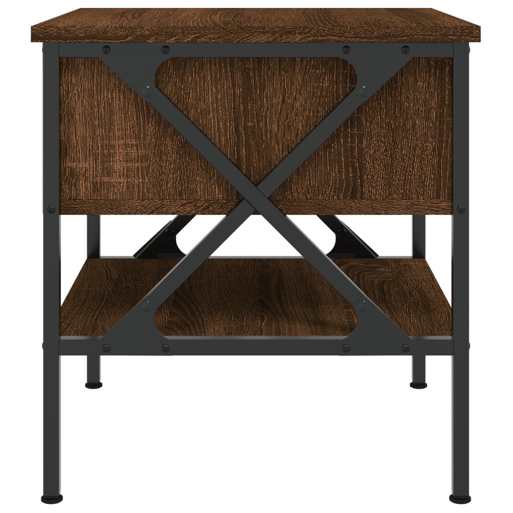 vidaXL Tables de chevet 2 pcs chêne marron 40x42x45 cm bois ingénierie