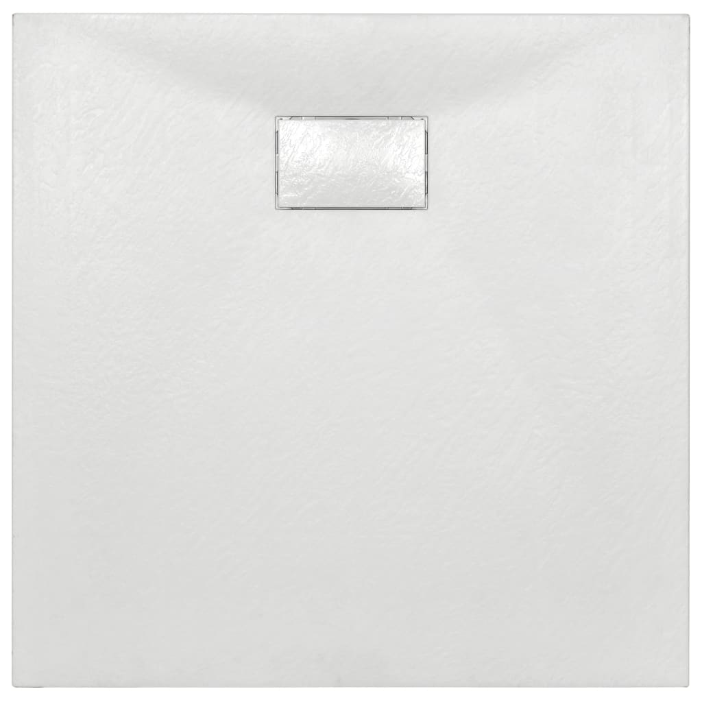 vidaXL Bac de douche SMC Blanc 80 x 80 cm