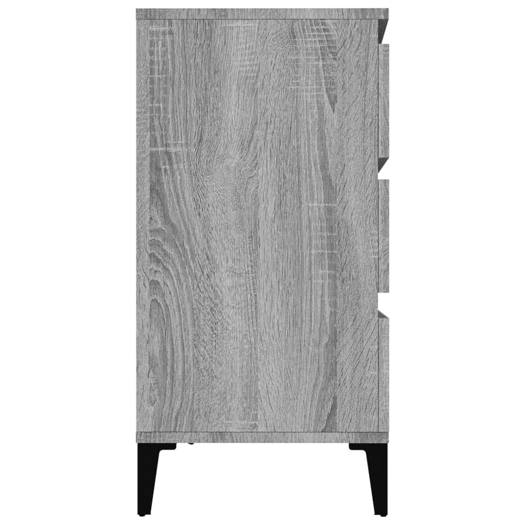 vidaXL Buffet Sonoma gris 60x35x70 cm Bois d'ingénierie