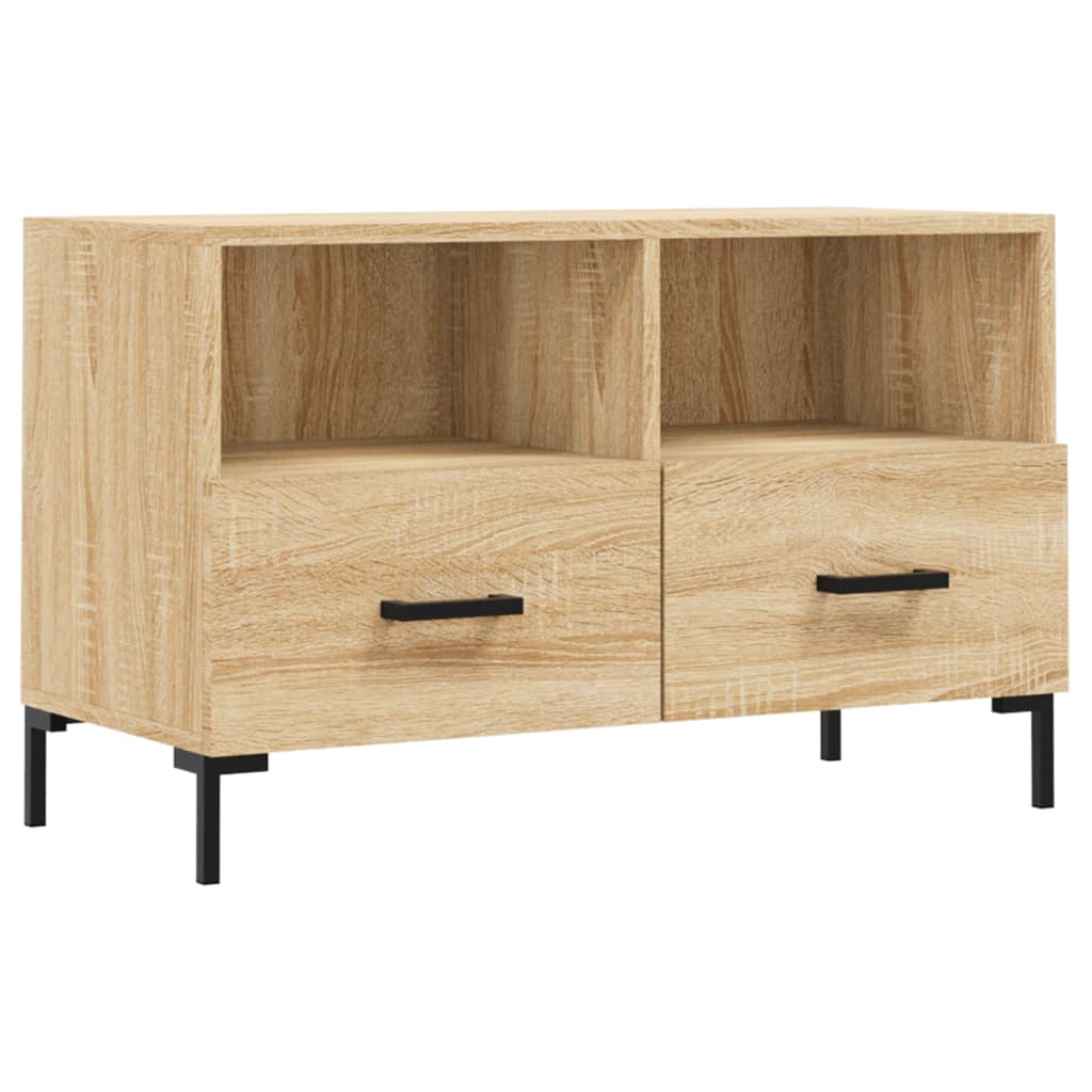 vidaXL Meuble TV Chêne sonoma 80x36x50 cm Bois d'ingénierie