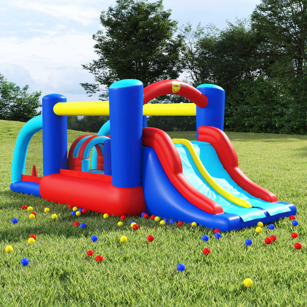 Happy Hop Château gonflable avec toboggan 529x252,5x215 cm PVC