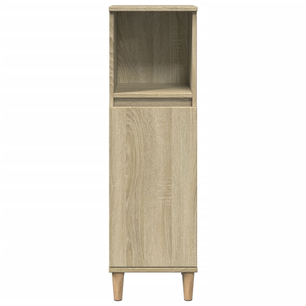 vidaXL Armoire salle de bain chêne sonoma 30x30x100 cm