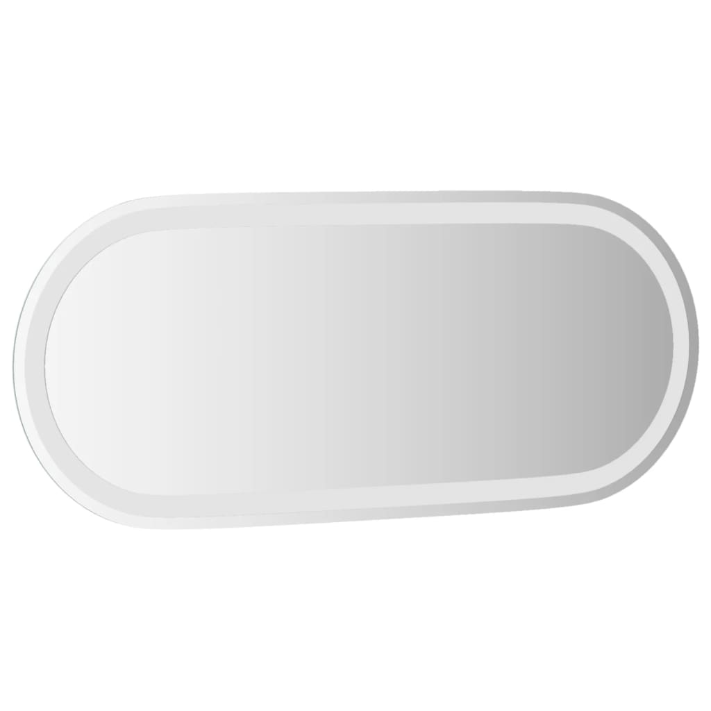 vidaXL Miroir de salle de bain à LED 90x40 cm ovale