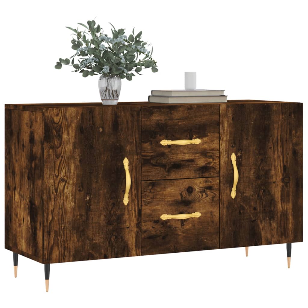 vidaXL Buffet chêne fumé 100x36x60 cm bois d'ingénierie