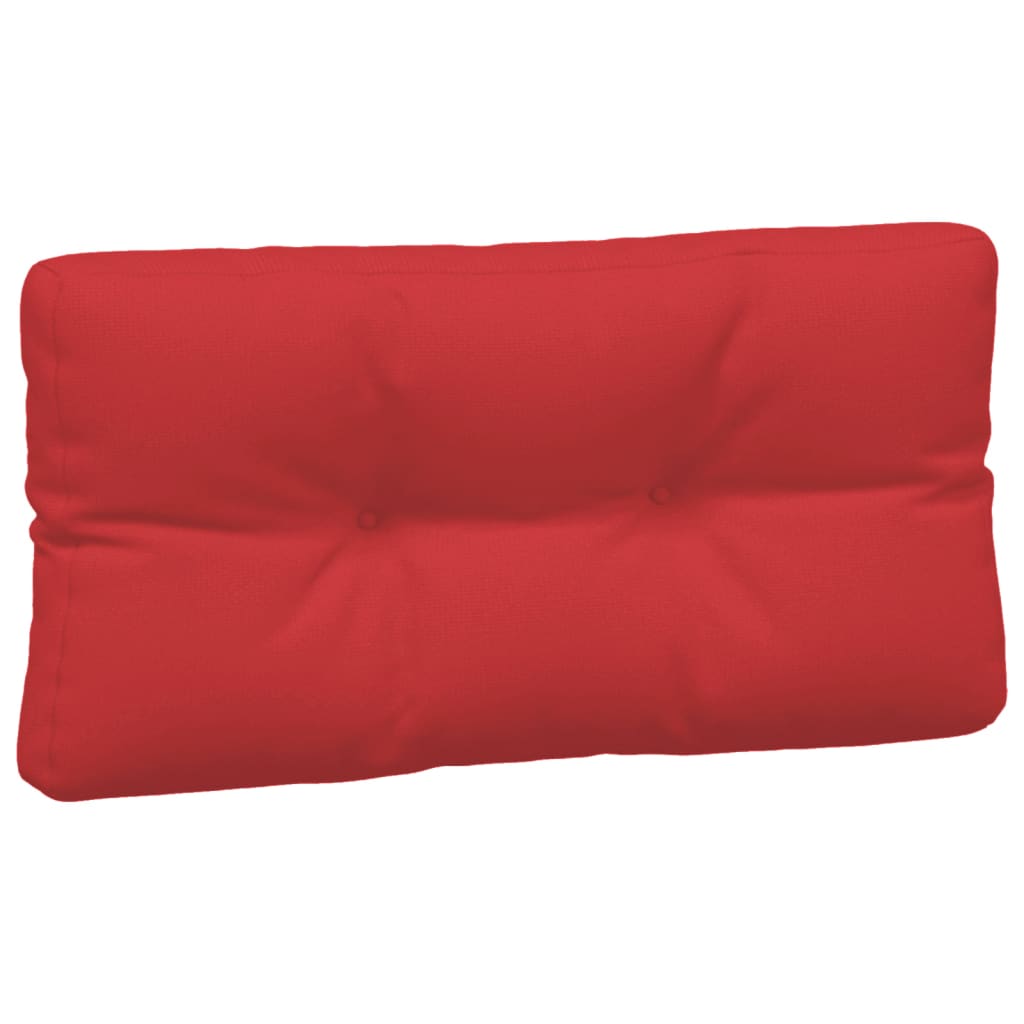 vidaXL Coussins de palette lot de 7 rouge tissu