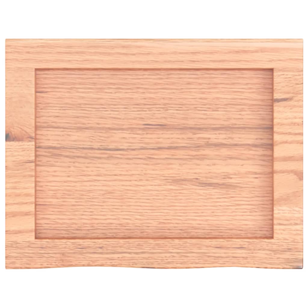 vidaXL Comptoir de salle de bain marron 40x30x(2-6) cm bois traité