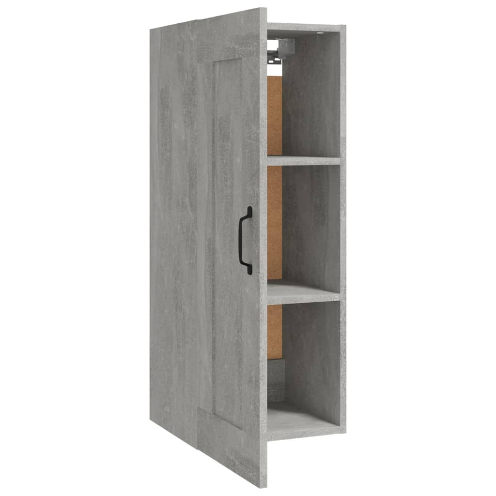 vidaXL Armoire suspendue Gris béton 35x34x90 cm Bois d'ingénierie