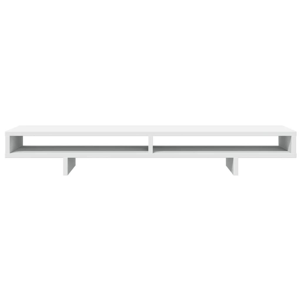 vidaXL Support de moniteur blanc 100x27x15 cm bois d'ingénierie