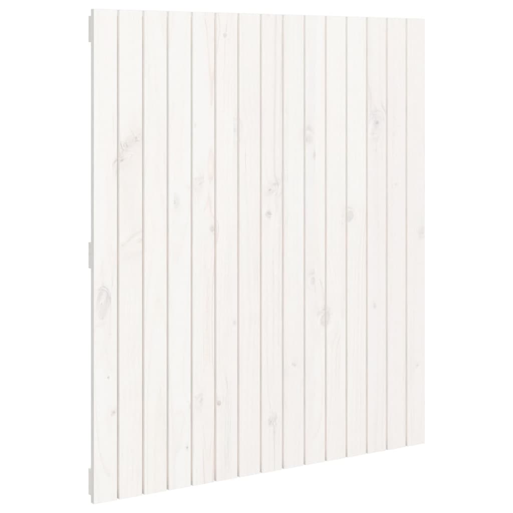 vidaXL Tête de lit murale Blanc 95,5x3x110 cm Bois massif de pin