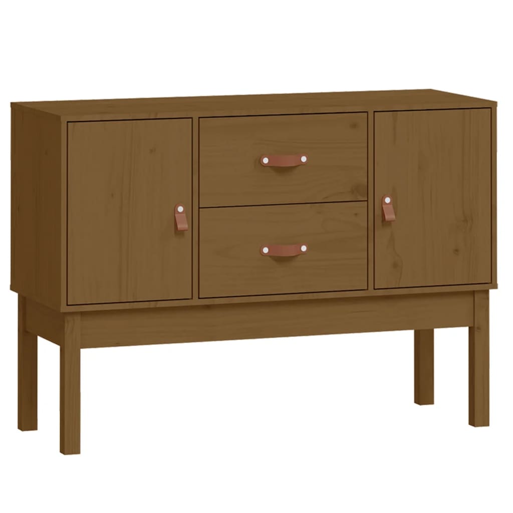 vidaXL Buffet Marron miel 110x40x78 cm Bois massif de pin