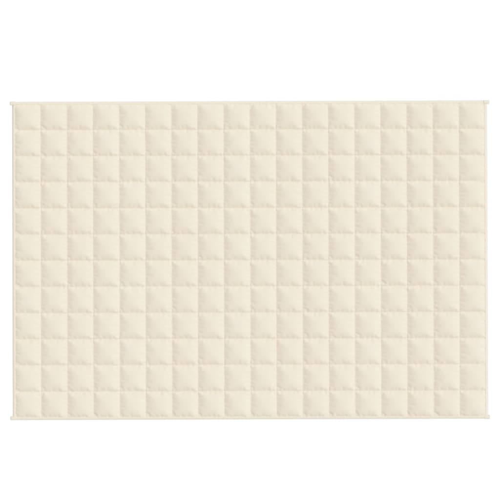 vidaXL Couverture lestée Crème clair 122x183 cm 5 kg Tissu