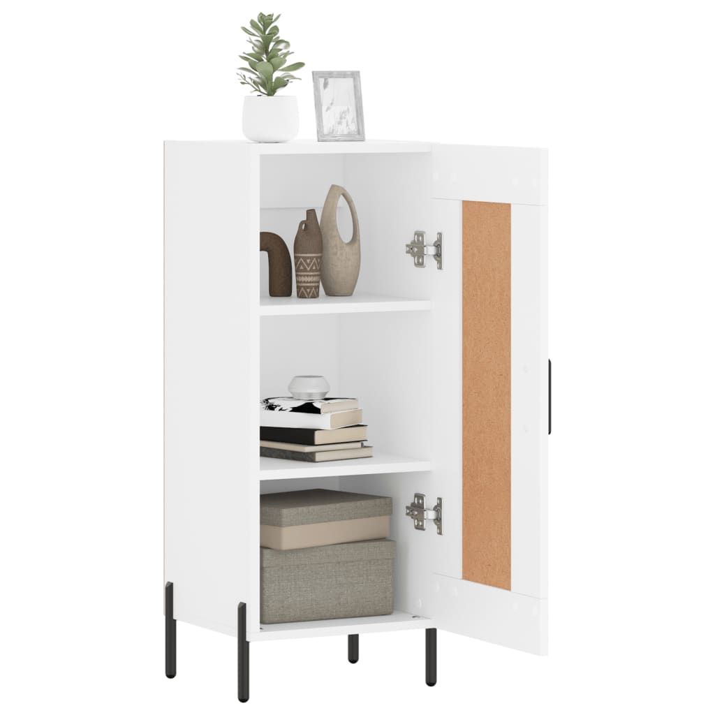 vidaXL Buffet blanc 34,5x34x90 cm bois d'ingénierie